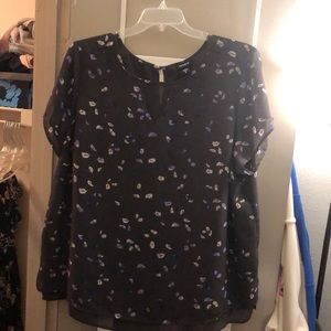 Gray feather Torrid Blouse